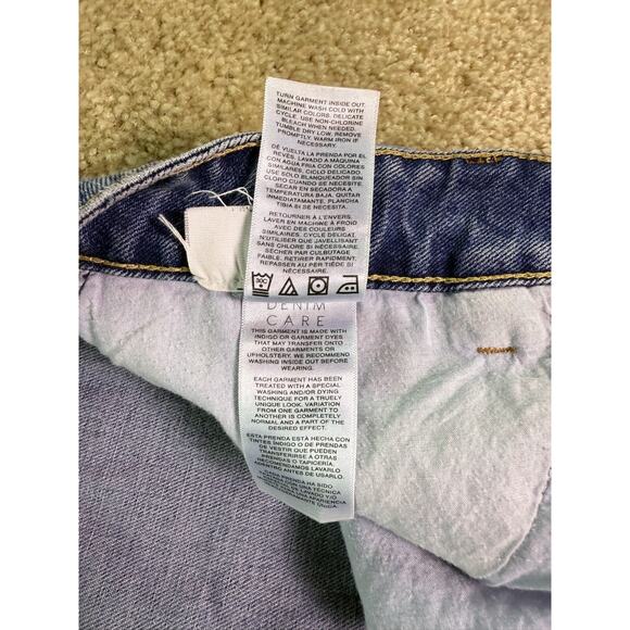 Kensie Blue Distressed Wide Leg Jeans Size 14 But Fit Like A 12 - Picture 10 of 15